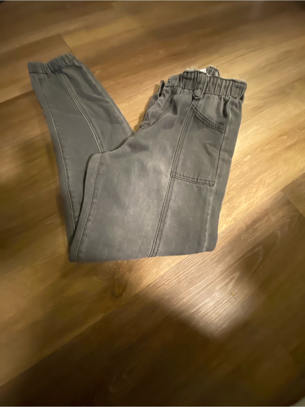 KanCan Gray Track Jogger Pants